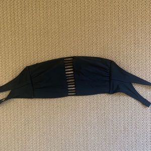 Black strappy bandeau